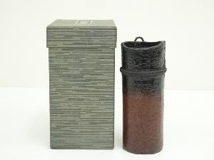 輪島塗　鳳山造　漆壺花生（箱付）